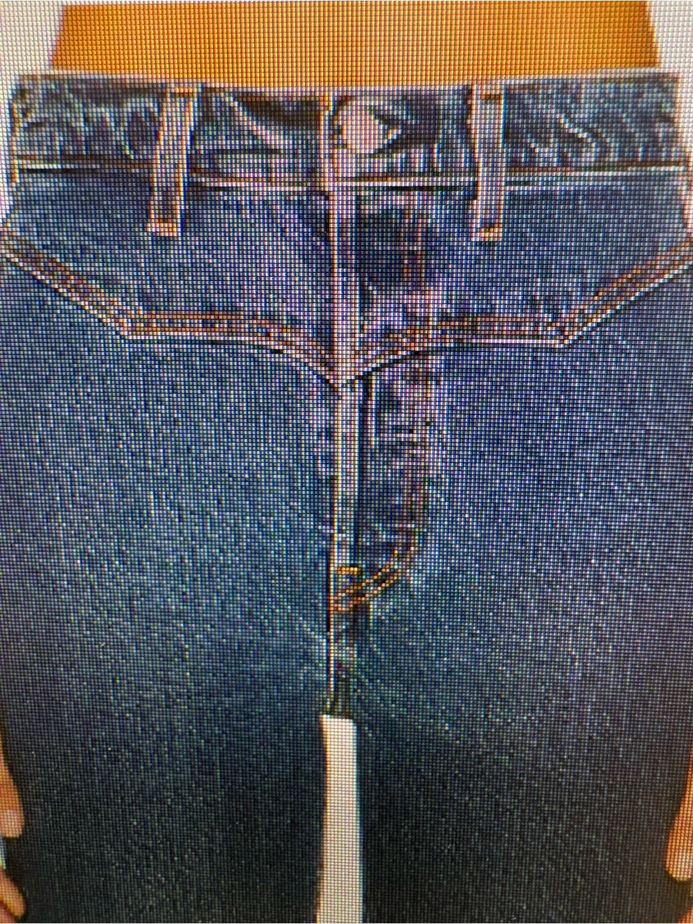 Levi's ribcage ankle western yoke jeans